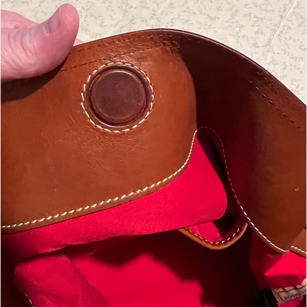 RARE·DISCONTINUED Dooney & Bourke Suede XL Courtney Sac - Olive. EUC - Picture 8 of 12